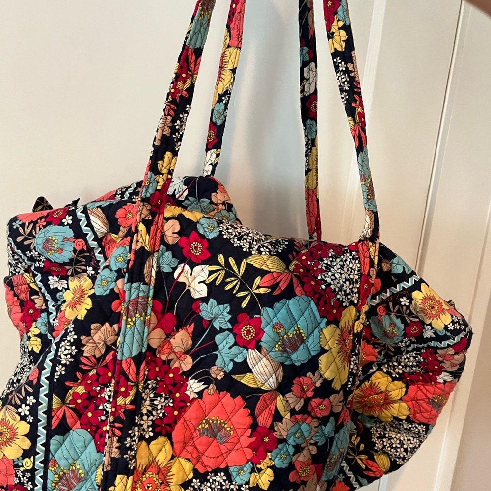 Vera Bradley Floral Duffle Bag Carry On Travel Bag